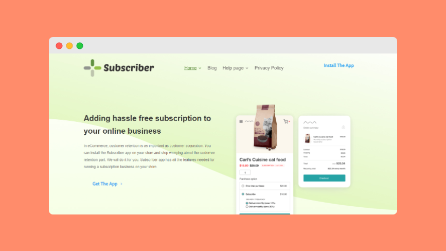 Shopify subscription box